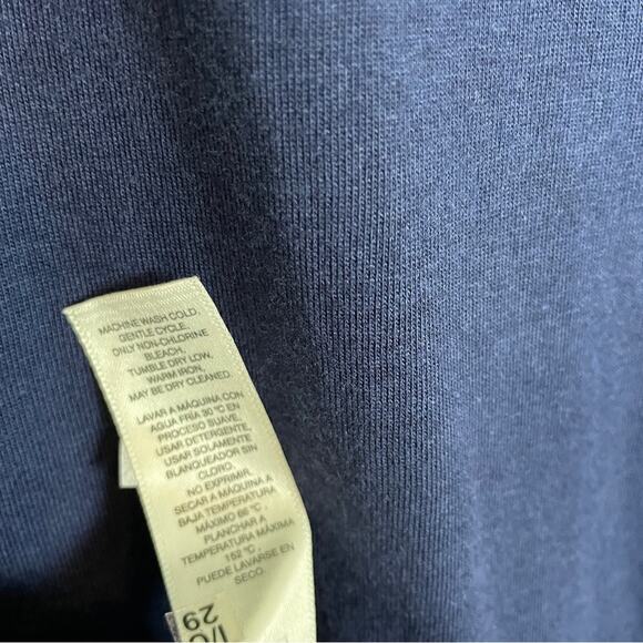 Chico’s Navy Mixed Material Tiered Sun Dress NWT - Picture 10 of 10